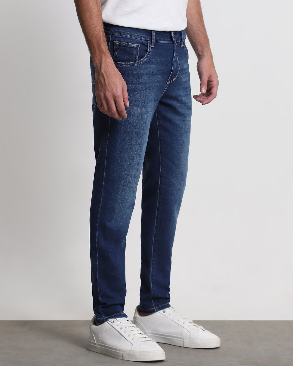 Mid Blue Ankle Length Originals Jeans