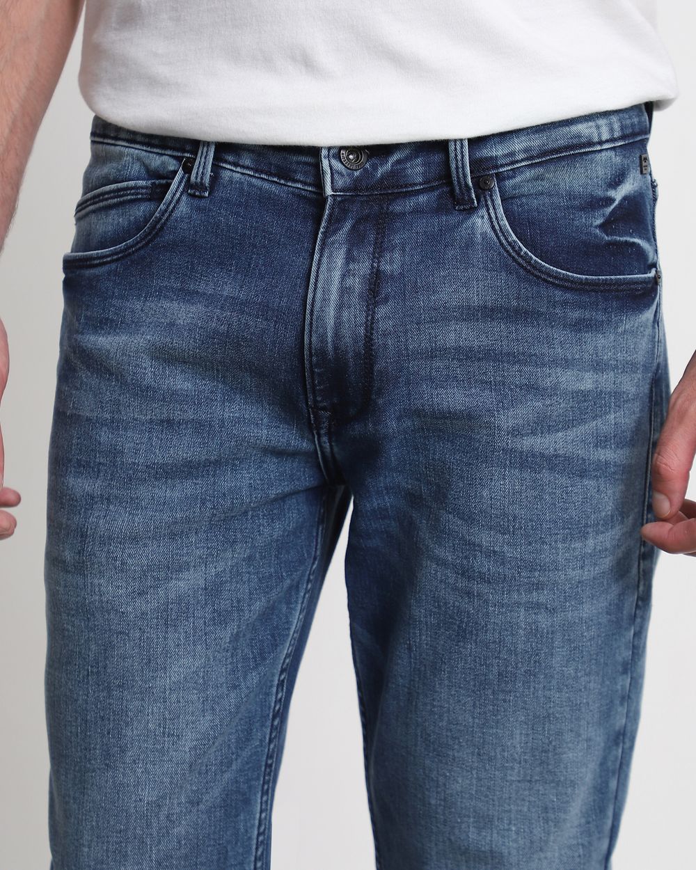 Blue Black Straight Fit Originals Jeans