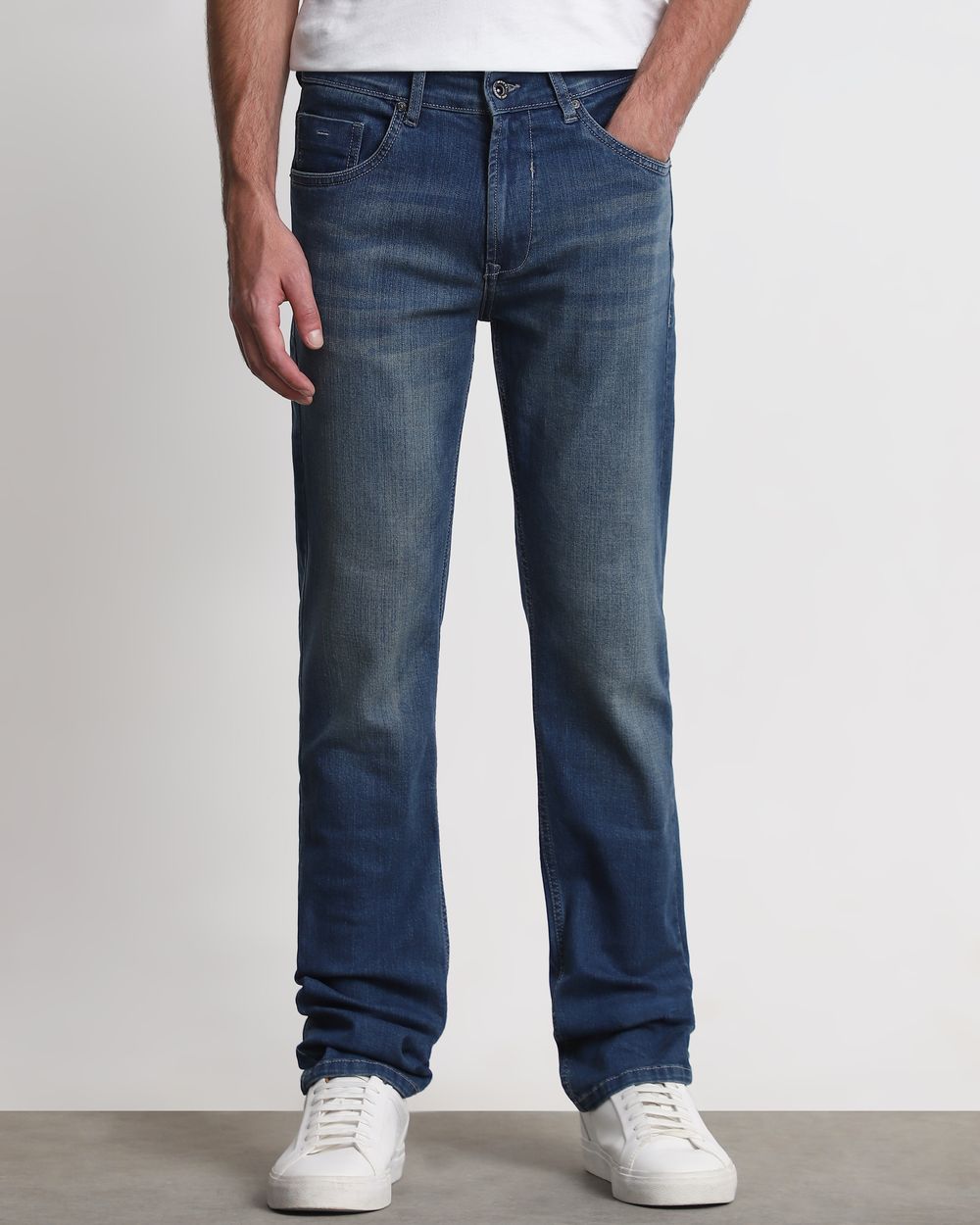 Grey Straight Fit Originals Jeans