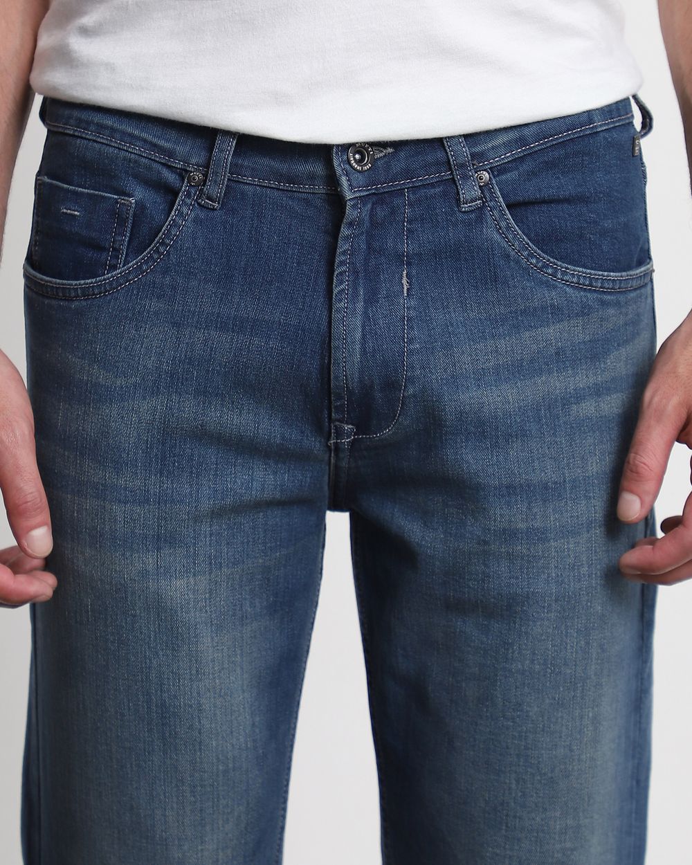 Grey Straight Fit Originals Jeans
