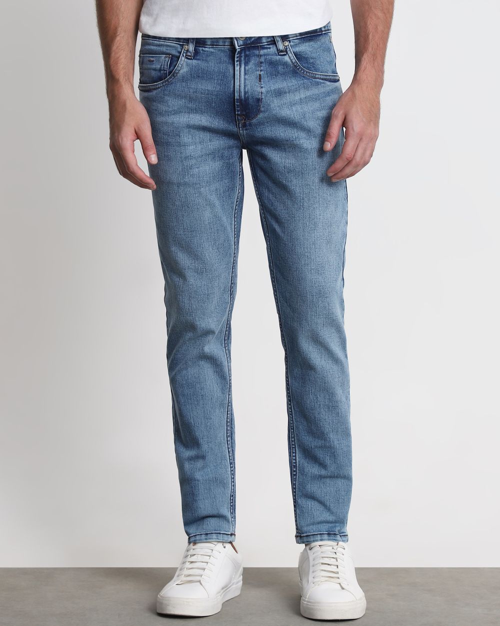 Mid Blue Ankle Length Originals Jeans