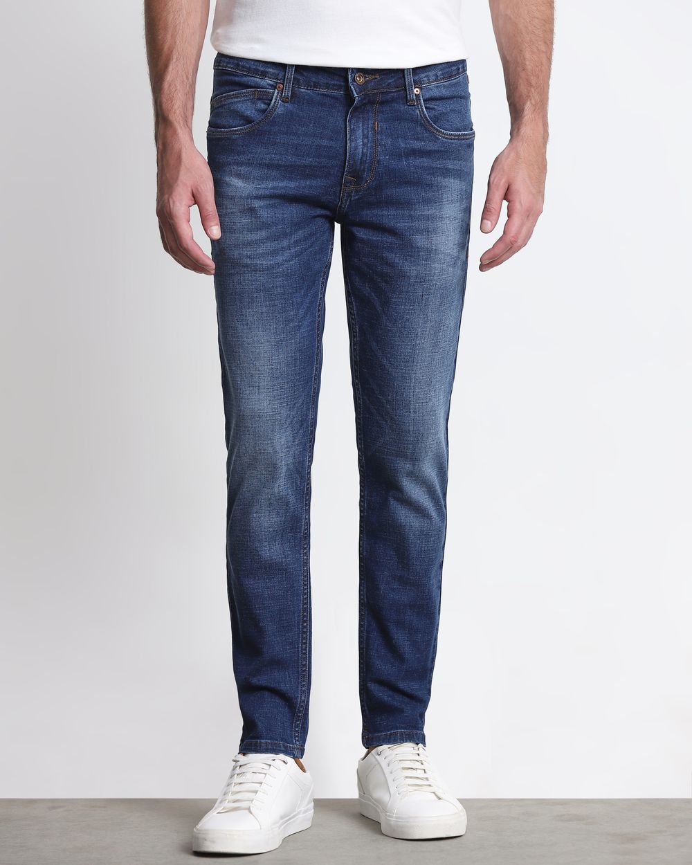 Dark Indigo Blue Ankle Length Originals Jeans