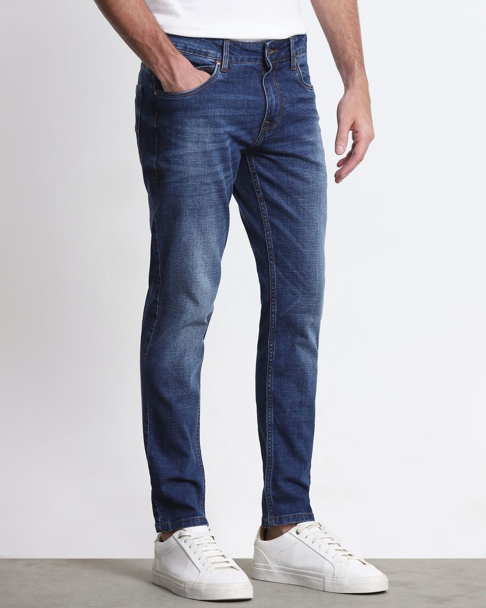 Dark Indigo Blue Ankle Length Originals Jeans