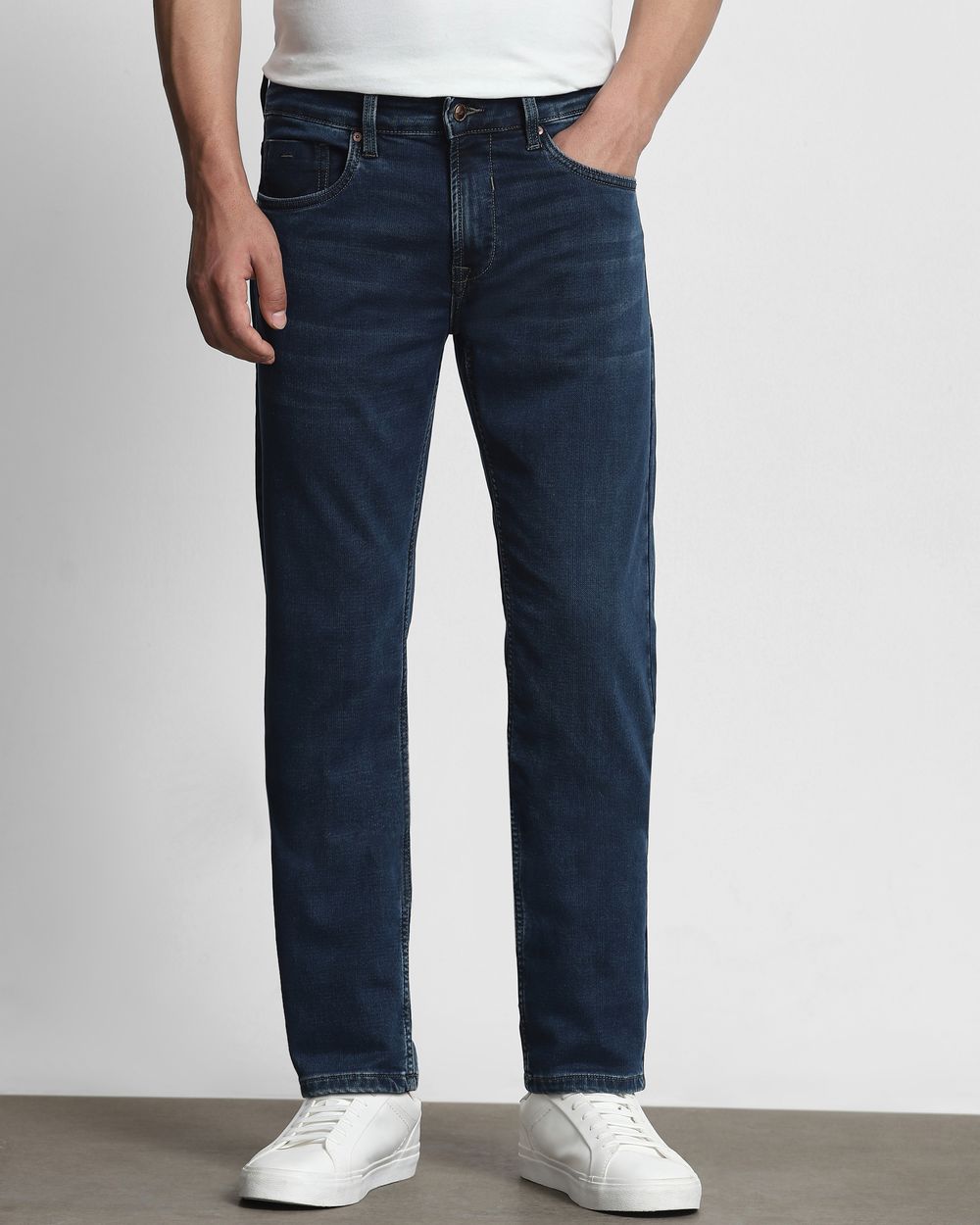 Tinted Straight Fit Denim Deluxe Jeans
