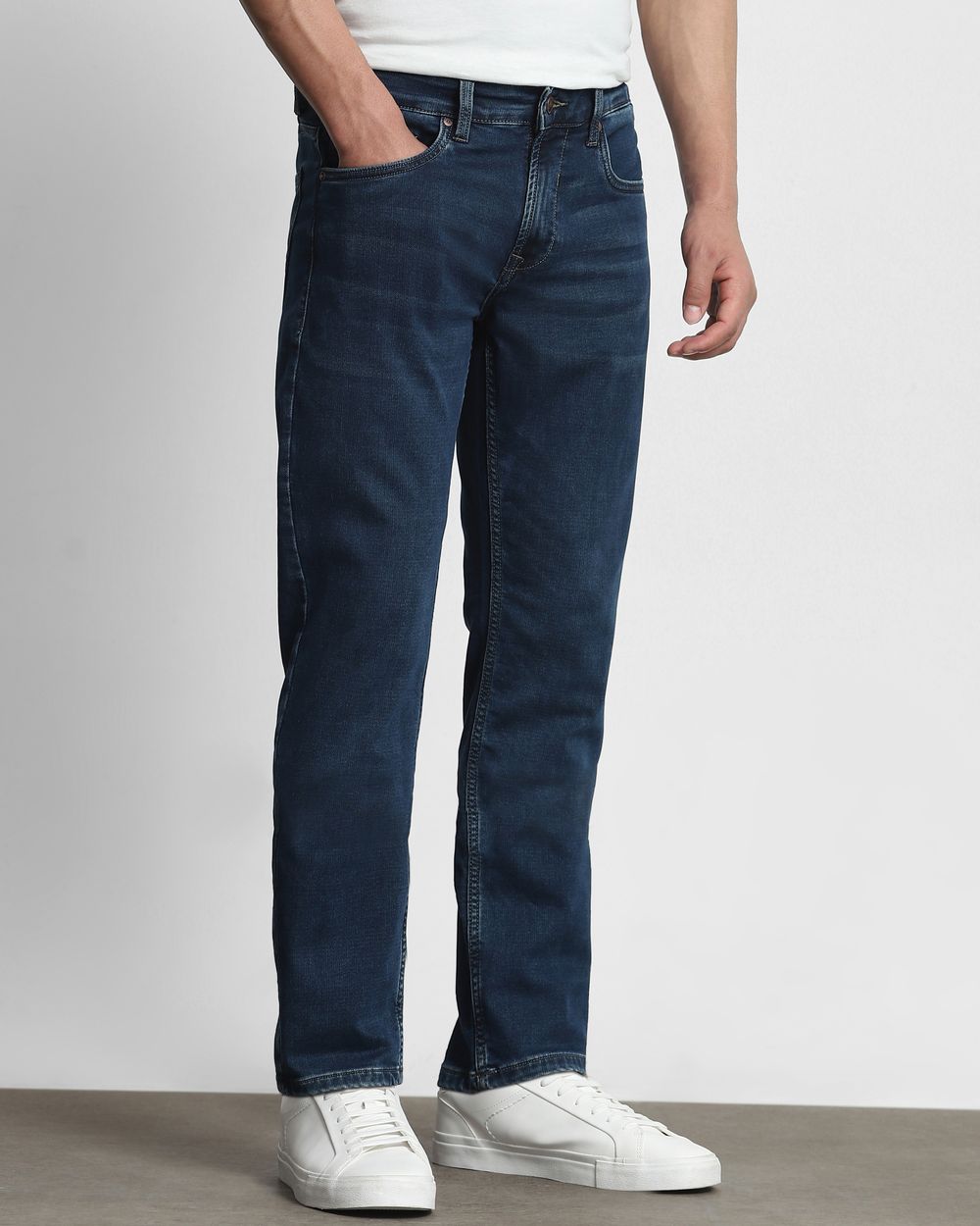 Tinted Straight Fit Denim Deluxe Jeans