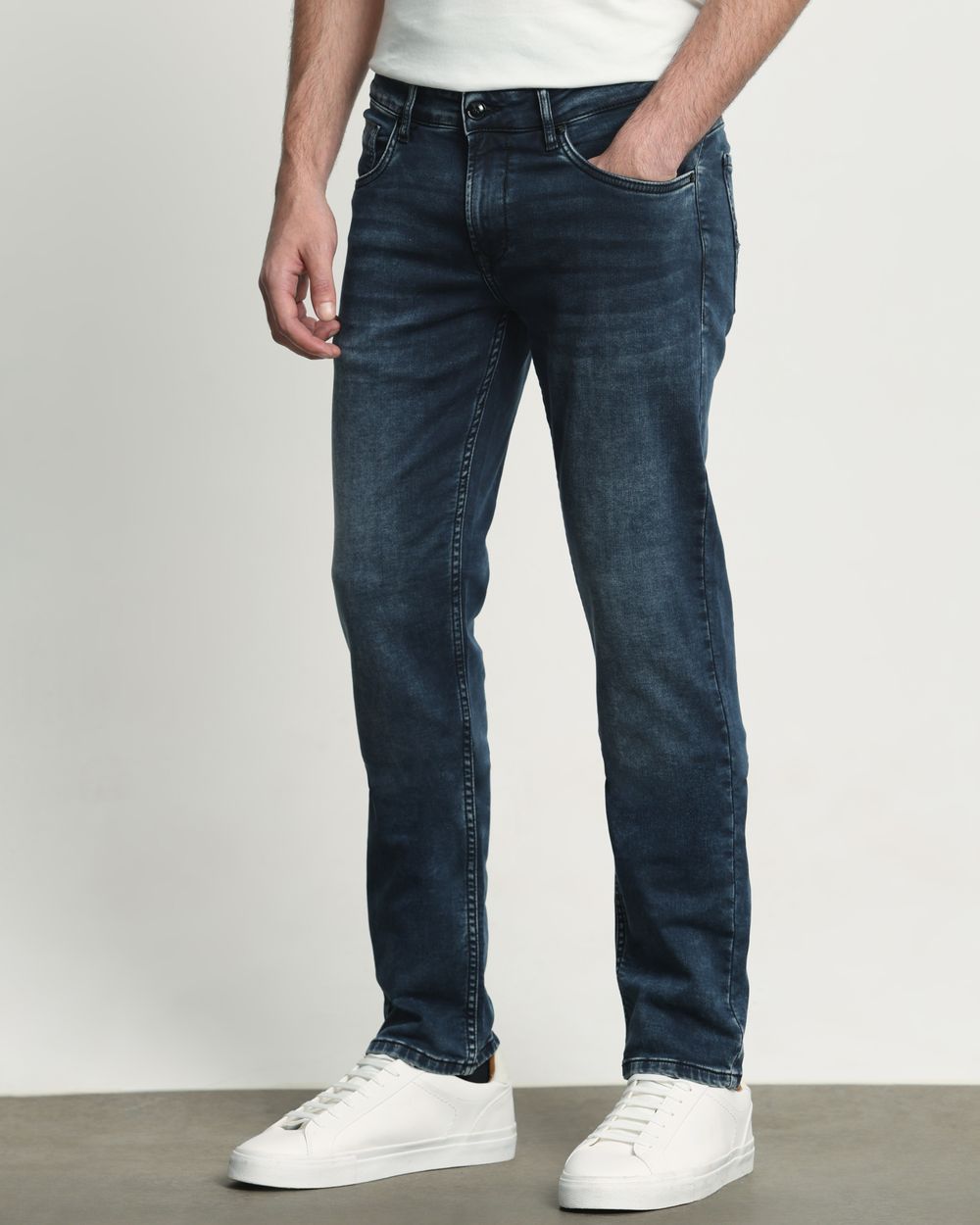 Blue Black Super Slim Fit Flyweight Jeans
