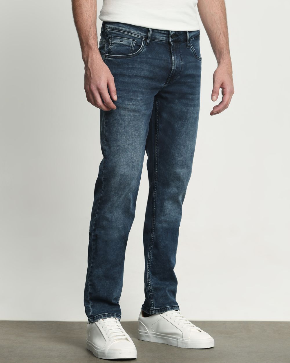 Blue Black Super Slim Fit Flyweight Jeans