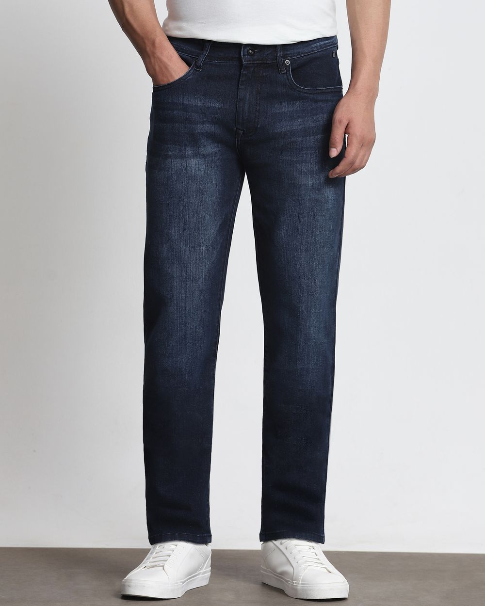 Blue Black Straight Fit Originals Jeans