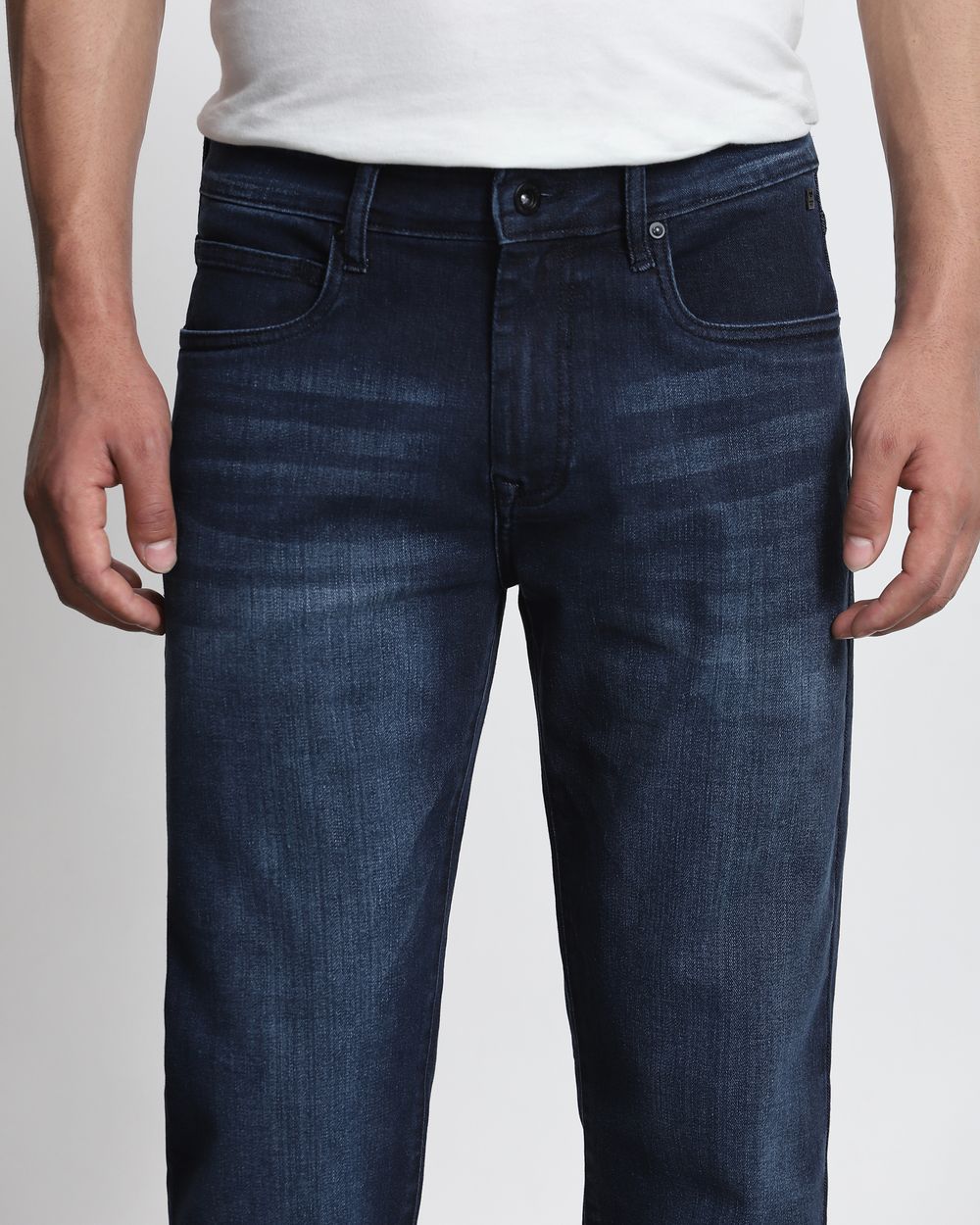Blue Black Straight Fit Originals Jeans