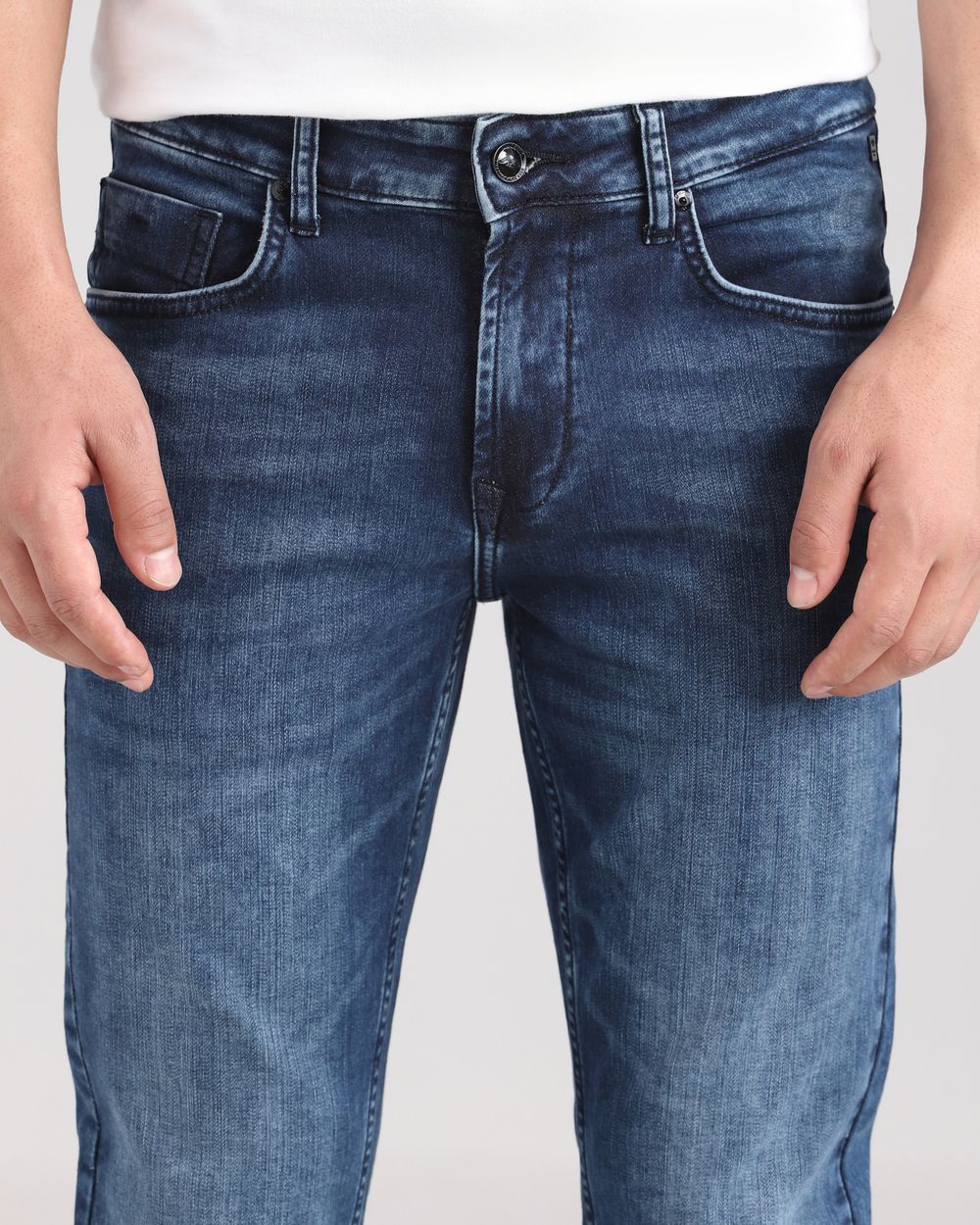 Blue Black Super Slim Fit Denim Deluxe Jeans