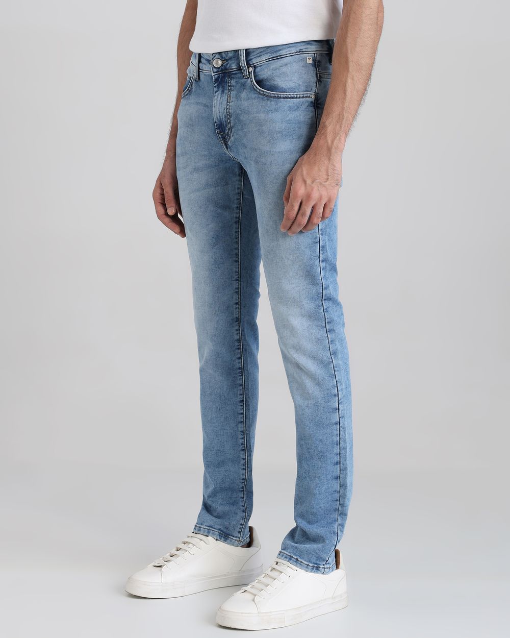 Light Blue Super Slim Fit Denim Deluxe Jeans