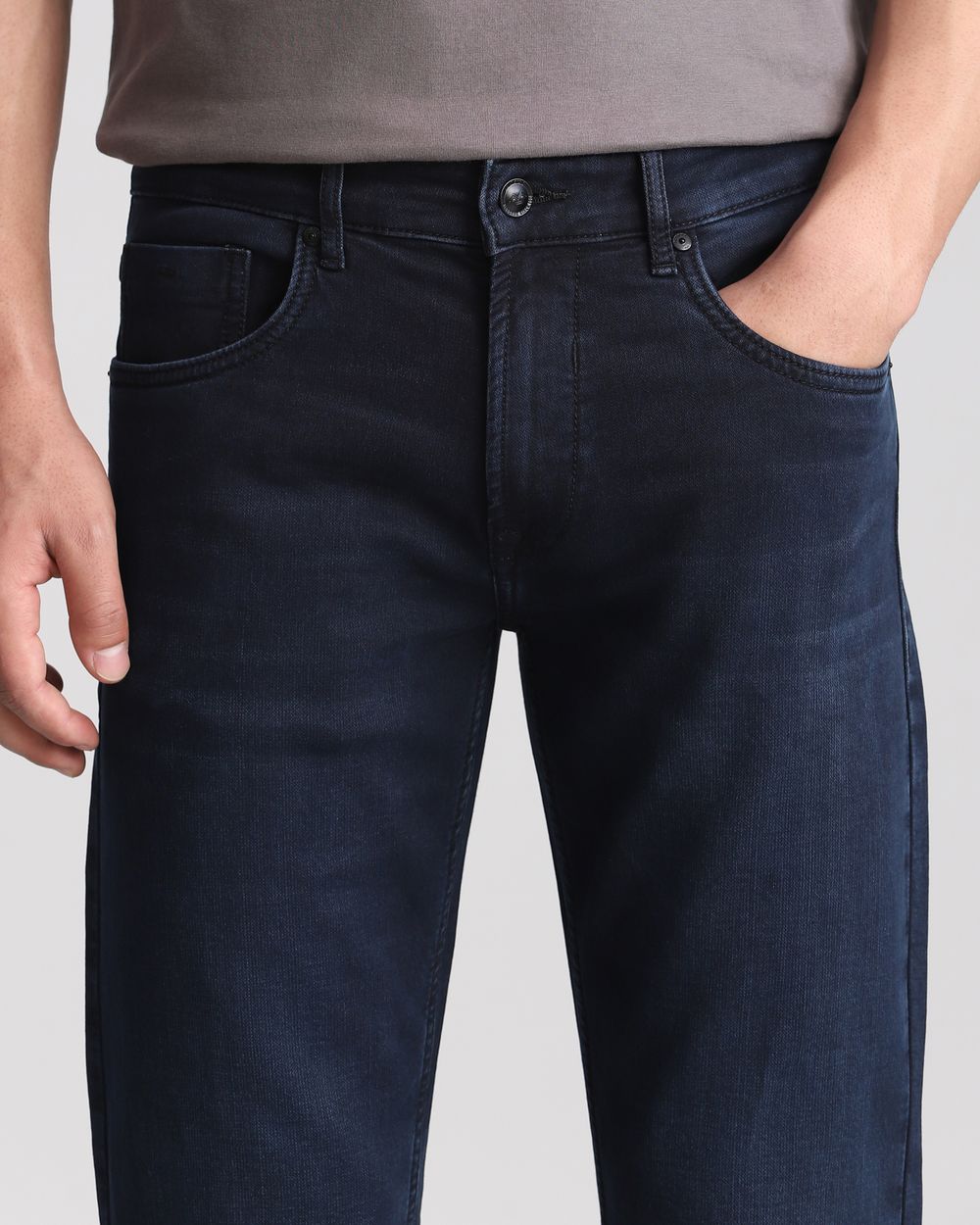 Tinted Straight Fit Denim Deluxe Jeans