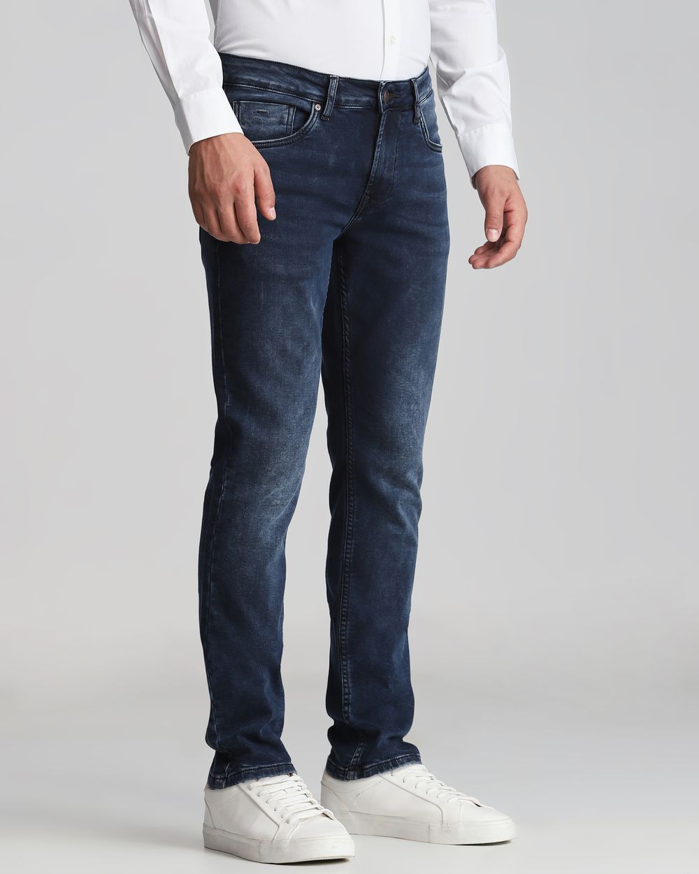 Blue Black Super Slim Fit Flyweight Jeans