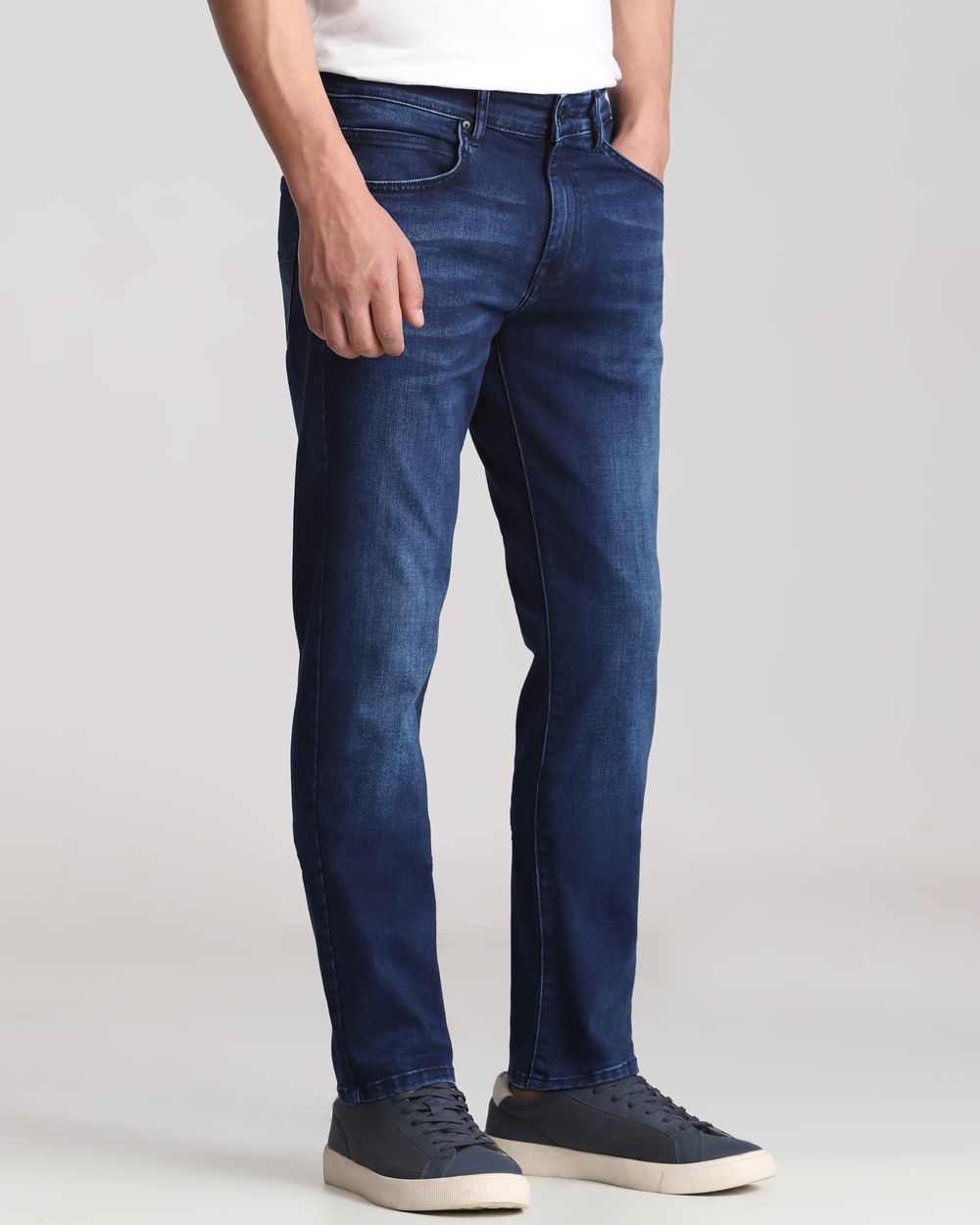 Deep Indigo Blue Straight Fit Originals Jeans