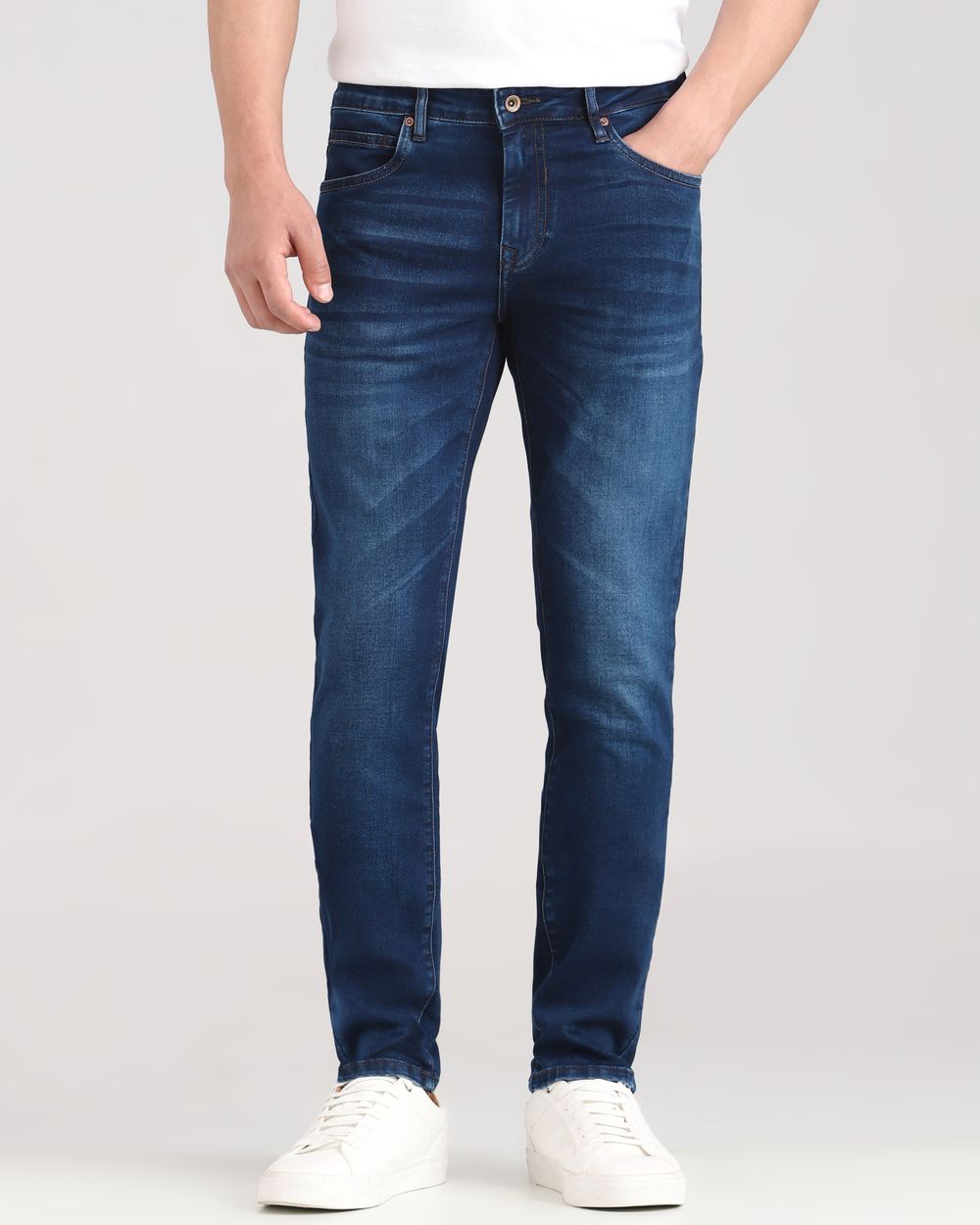 Dark Indigo Blue Skinny Fit Originals Jeans
