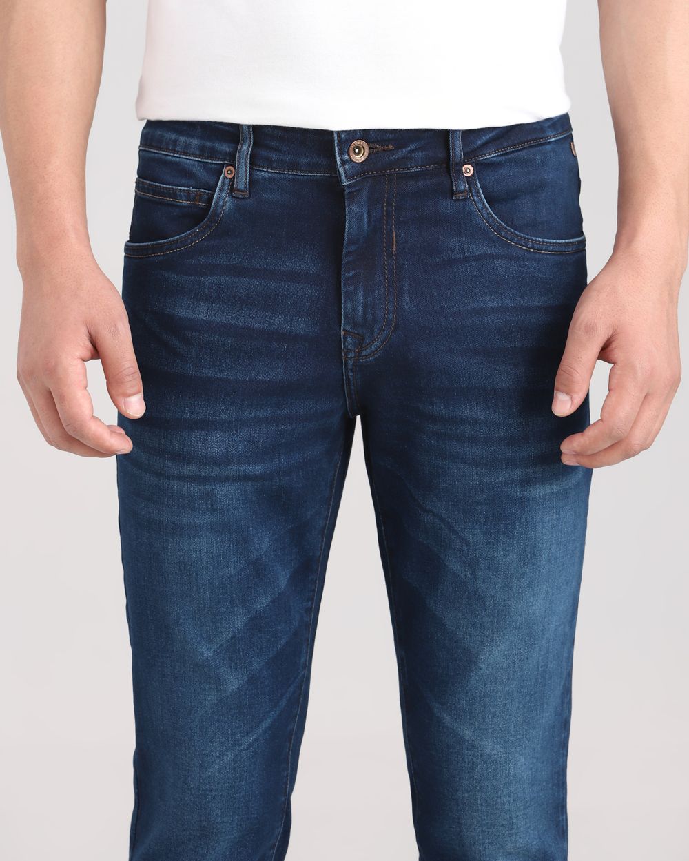 Dark Indigo Blue Skinny Fit Originals Jeans