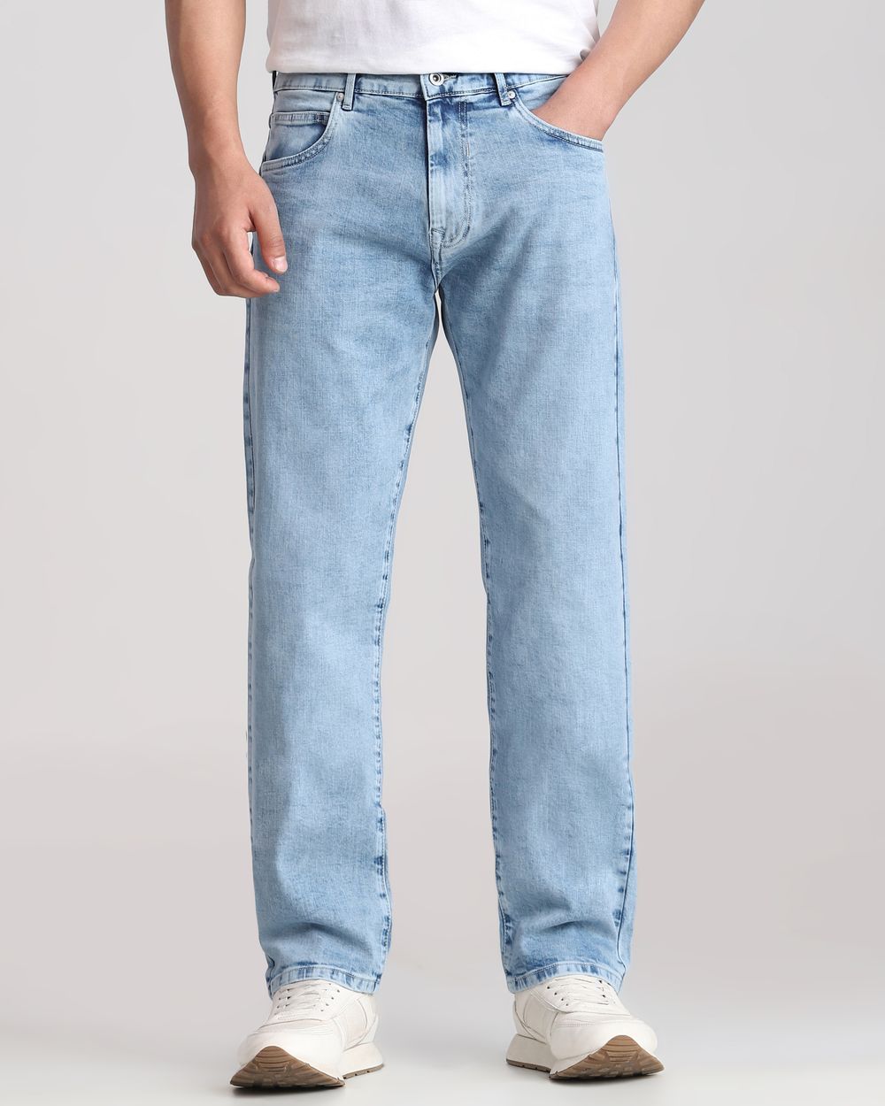 Light Blue Loose Straight Fit Originals Jeans