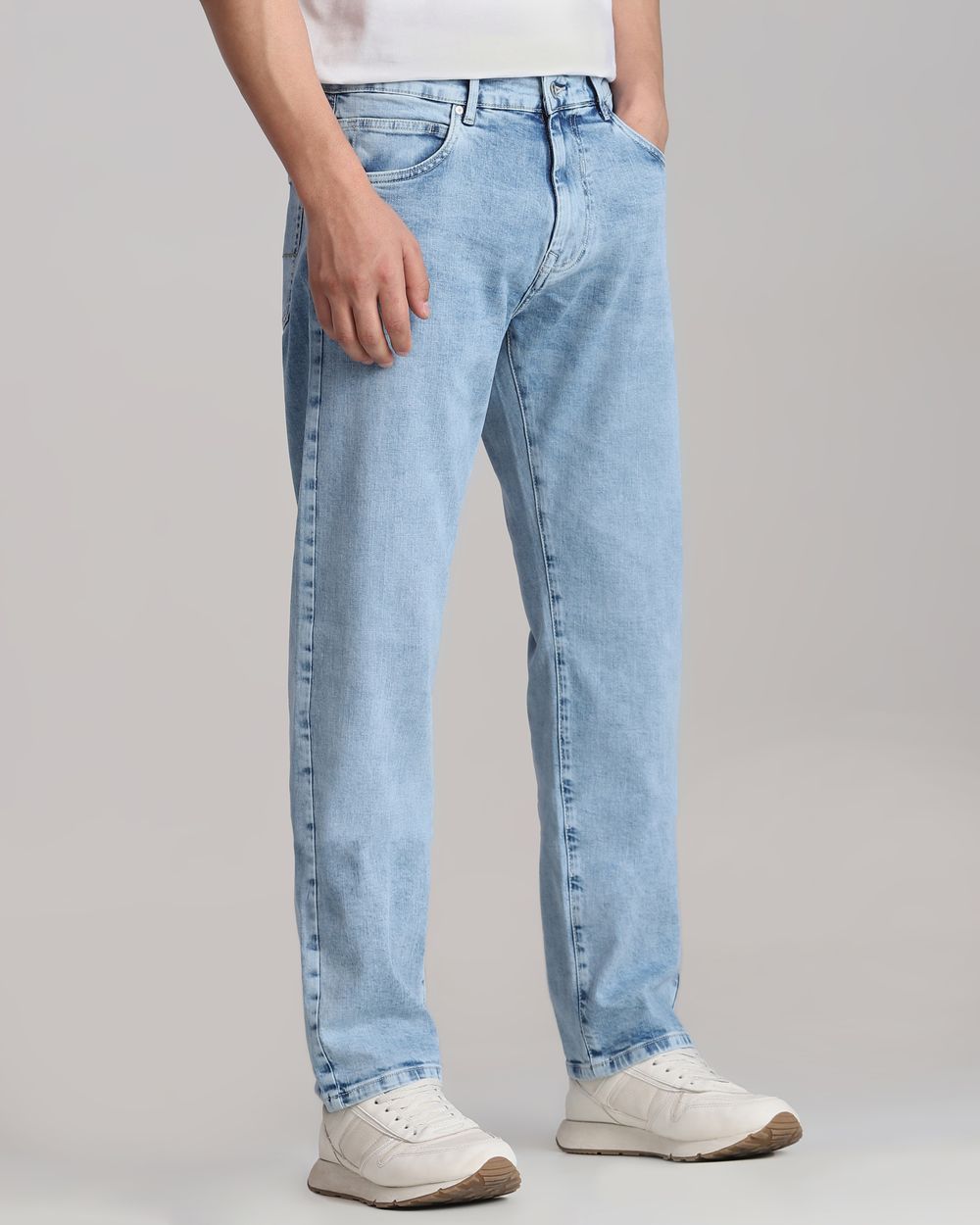 Light Blue Loose Straight Fit Originals Jeans