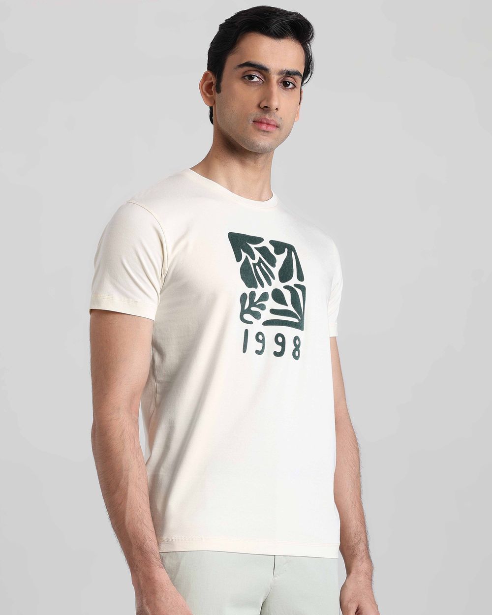 Off White Graphic Slim Fit T-Shirt