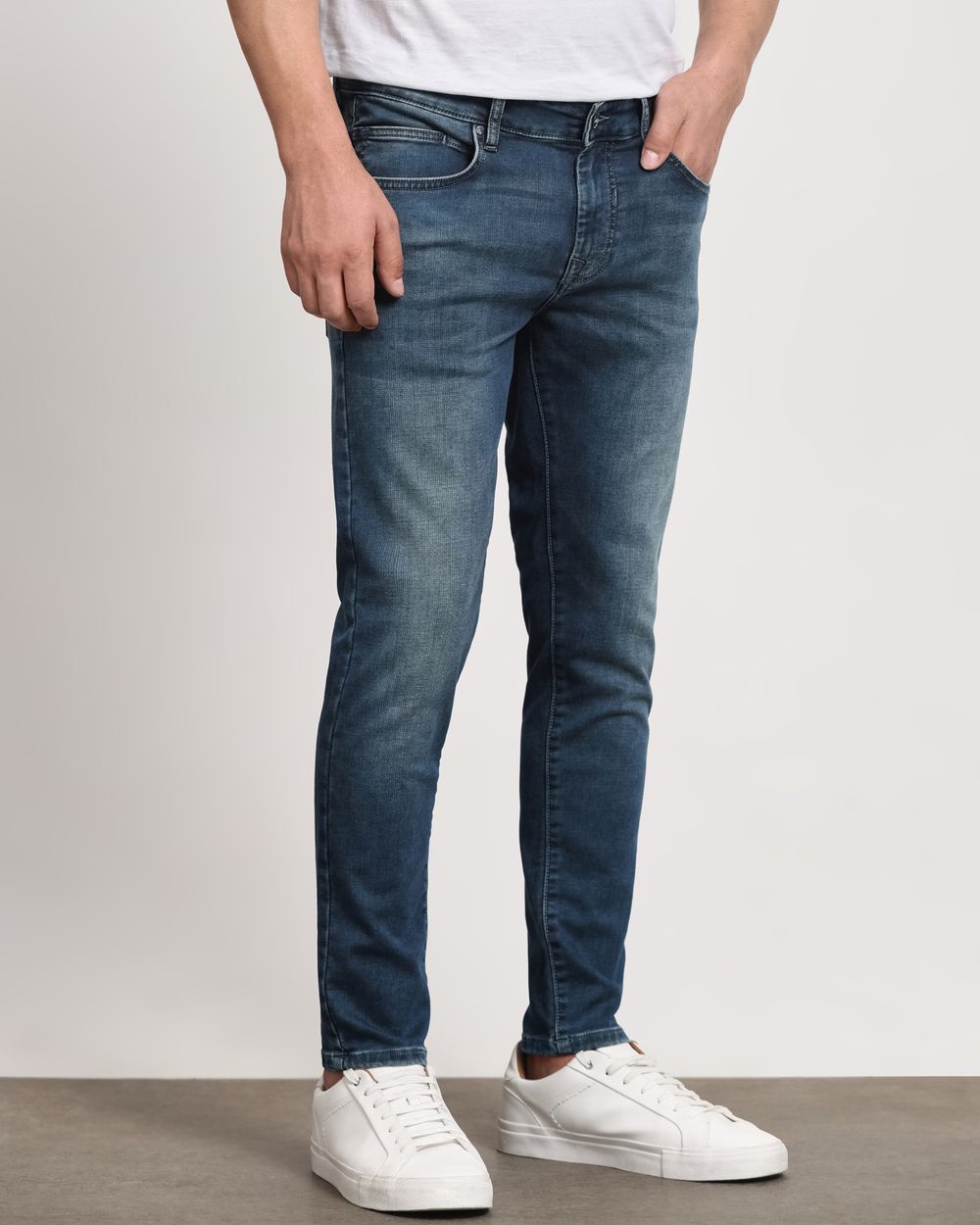 Tinted Ankle Length Denim Deluxe Jeans