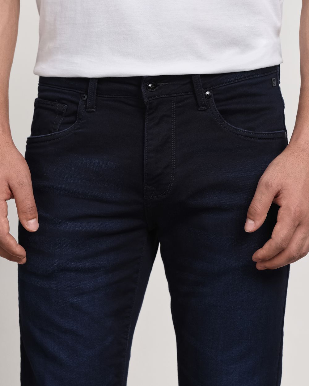 Deep Indigo Blue Super Slim Fit Denim Deluxe Jeans
