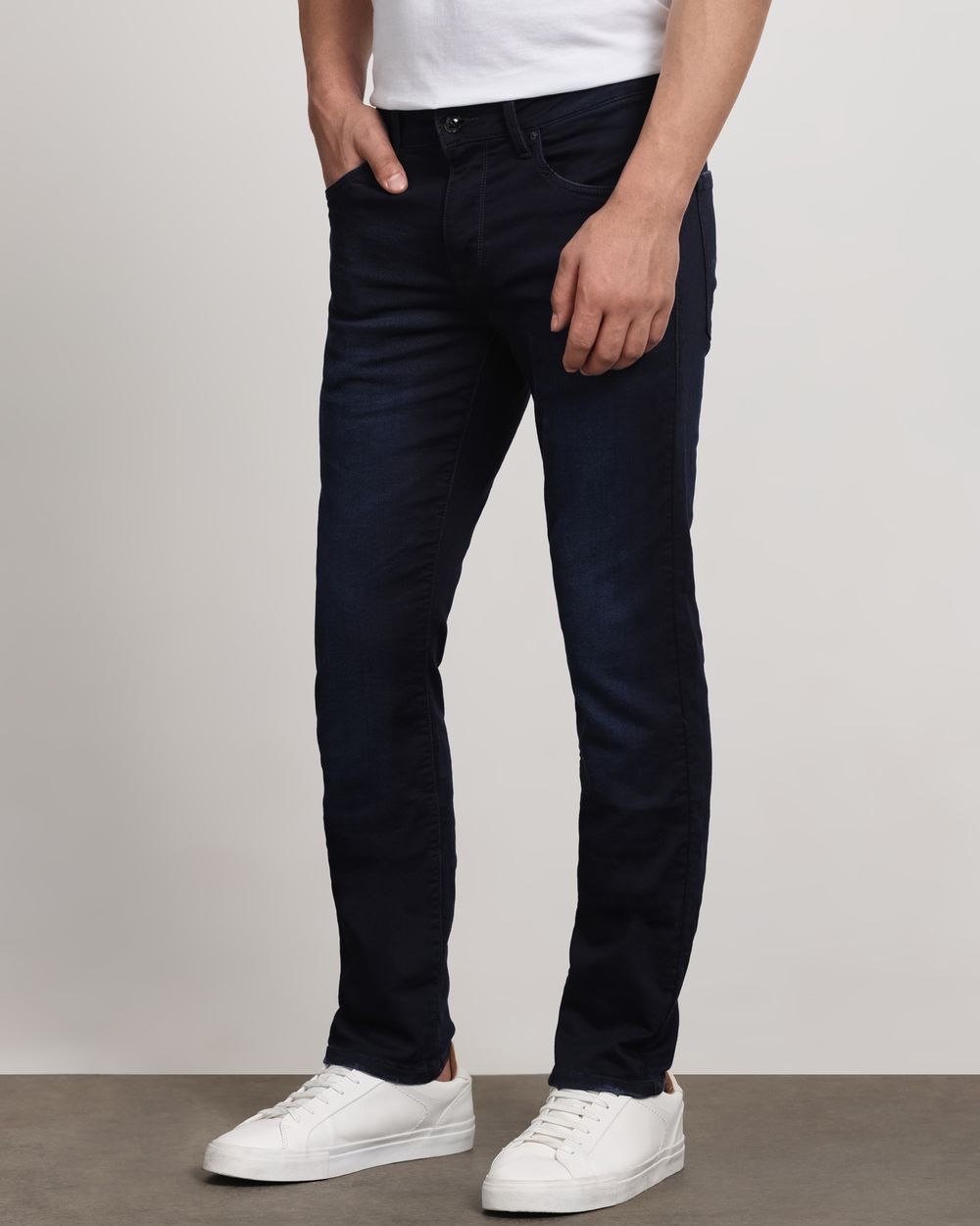 Deep Indigo Blue Super Slim Fit Denim Deluxe Jeans