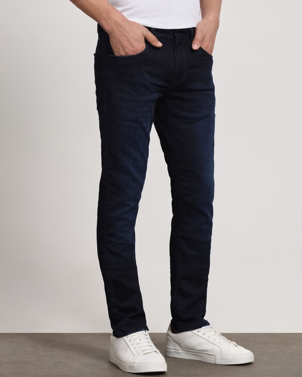 Deep Indigo Blue Super Slim Fit Denim Deluxe Jeans