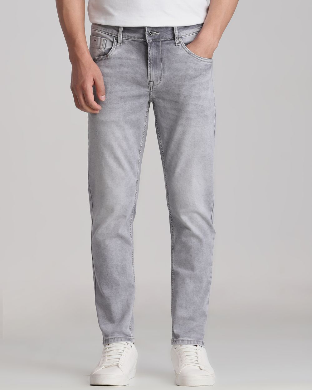 Grey Ankle Length Originals Jeans