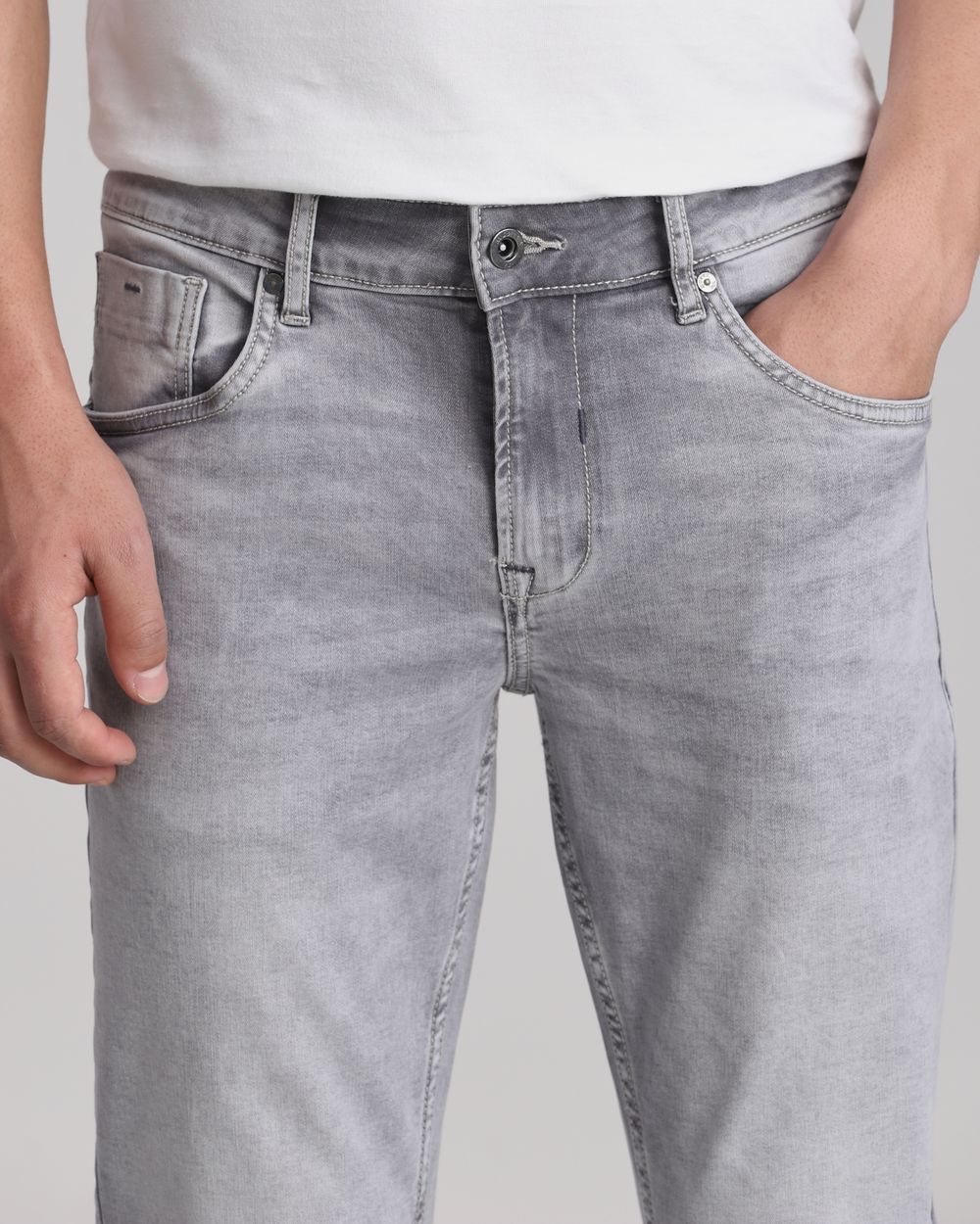 Grey Ankle Length Originals Jeans