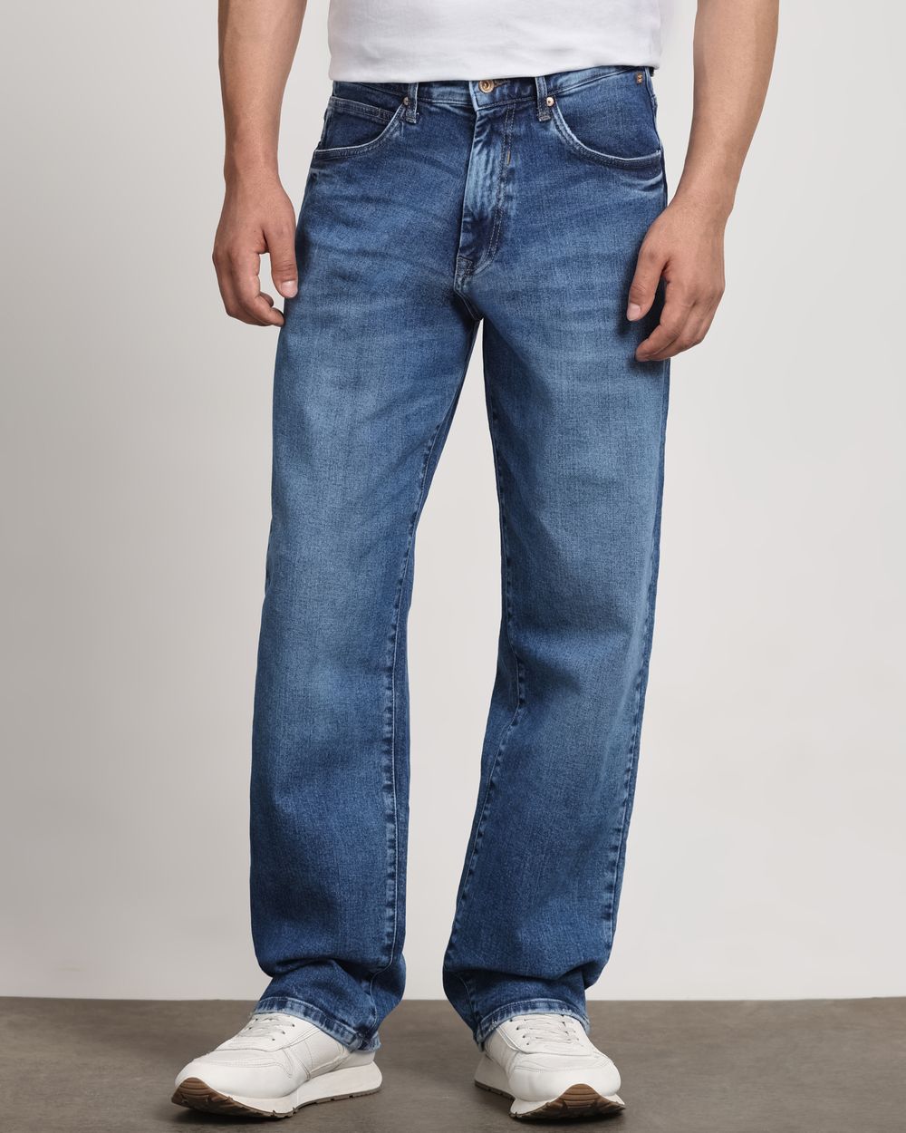 Mid Blue Ultra Loose Fit Originals Jeans