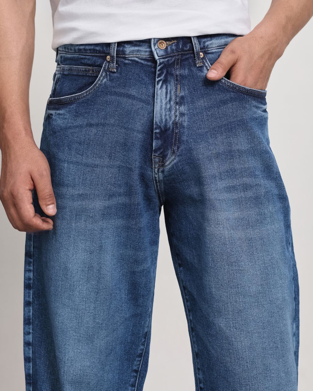 Mid Blue Ultra Loose Fit Originals Jeans