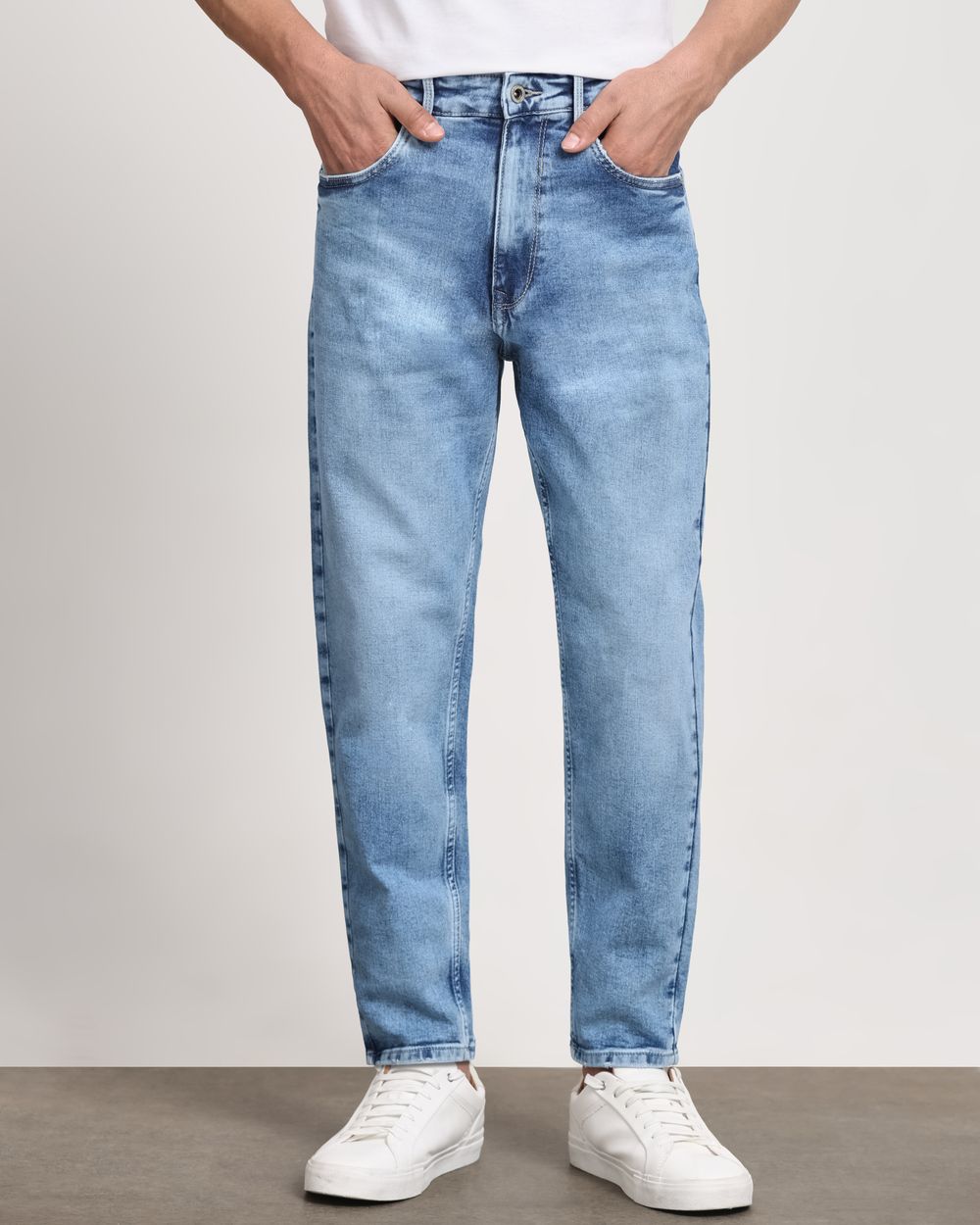 Light Blue Loose Ankle Fit Originals Jeans