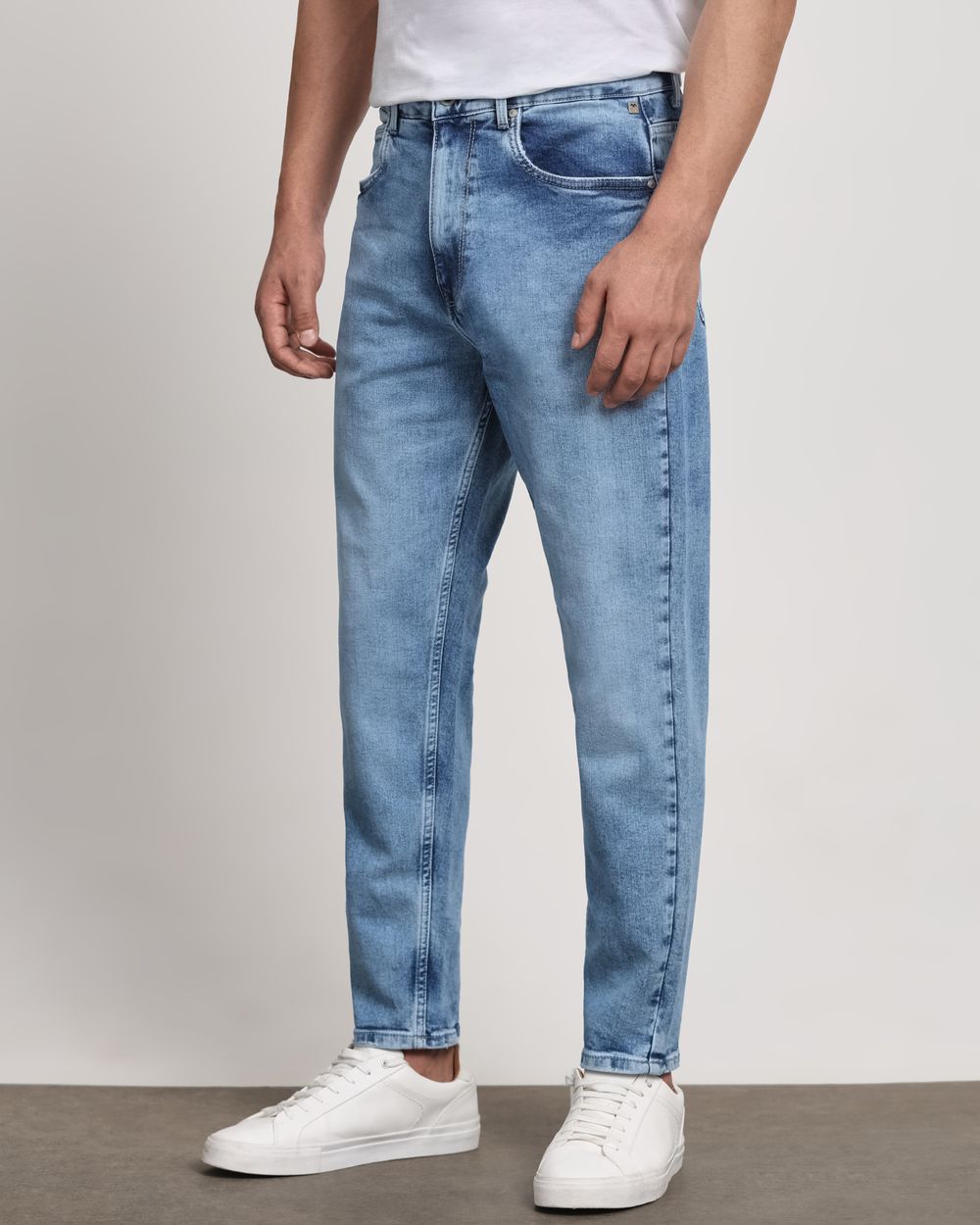 Light Blue Loose Ankle Fit Originals Jeans