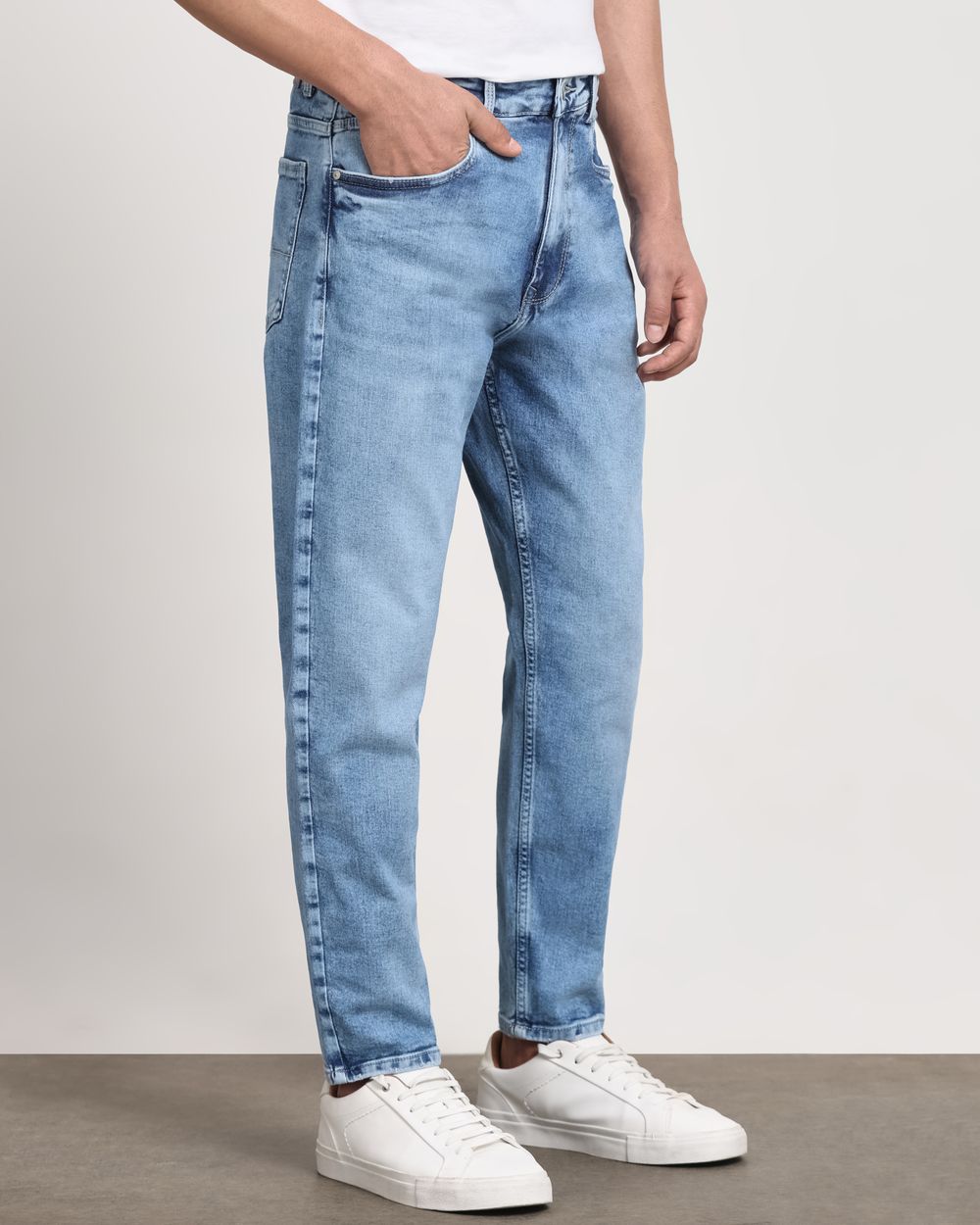 Light Blue Loose Ankle Fit Originals Jeans
