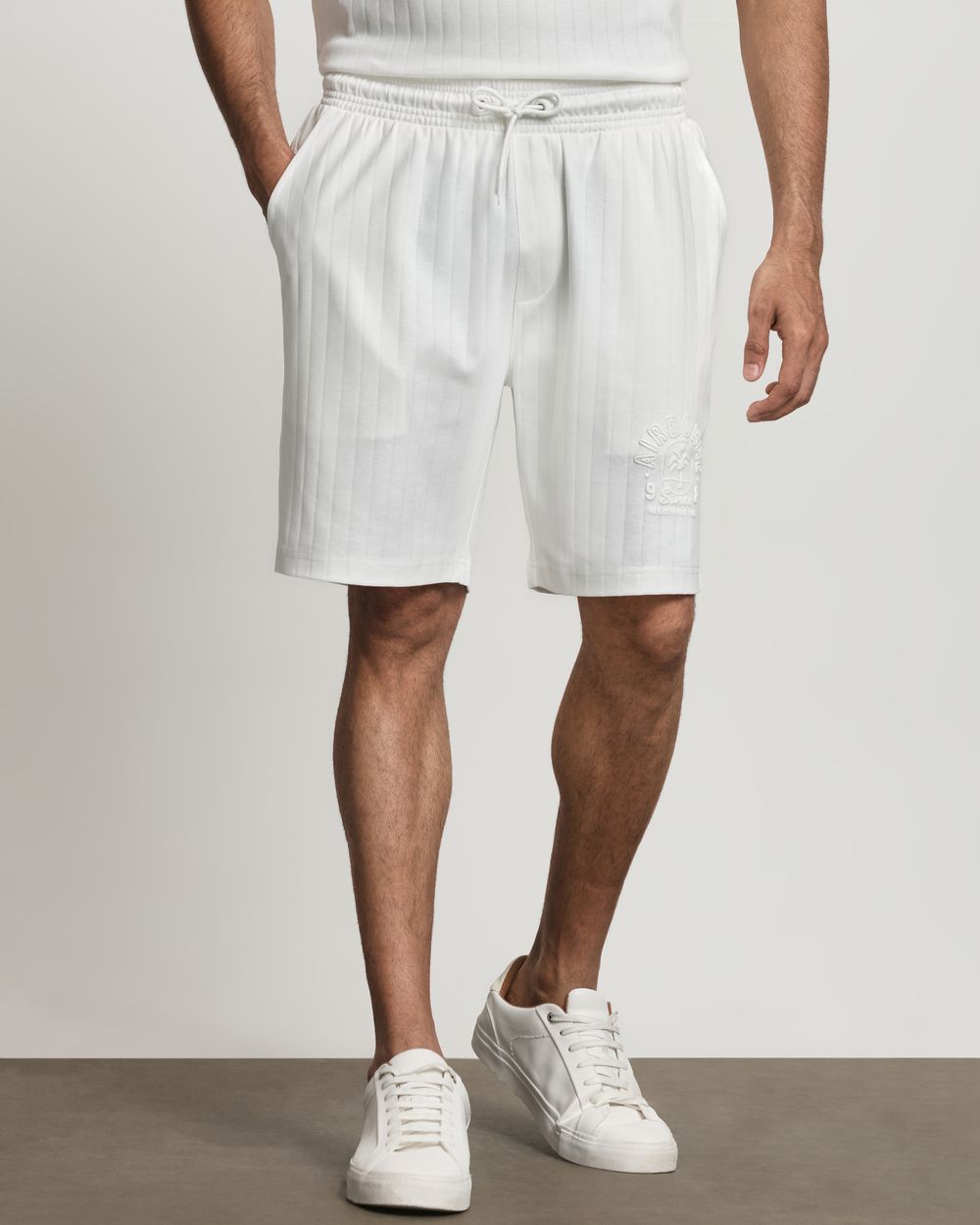 White Knitted Shorts