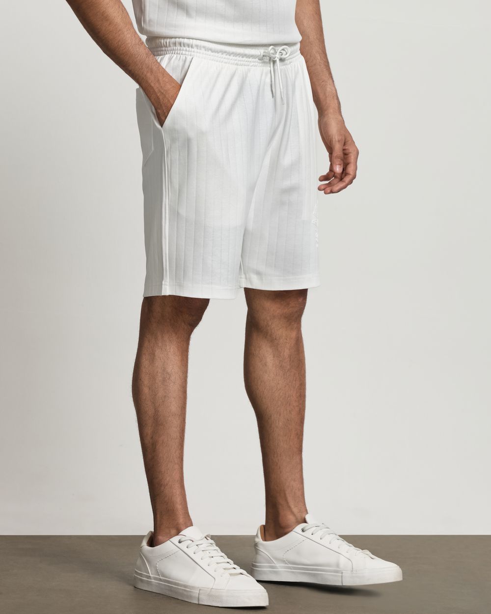 White Knitted Shorts