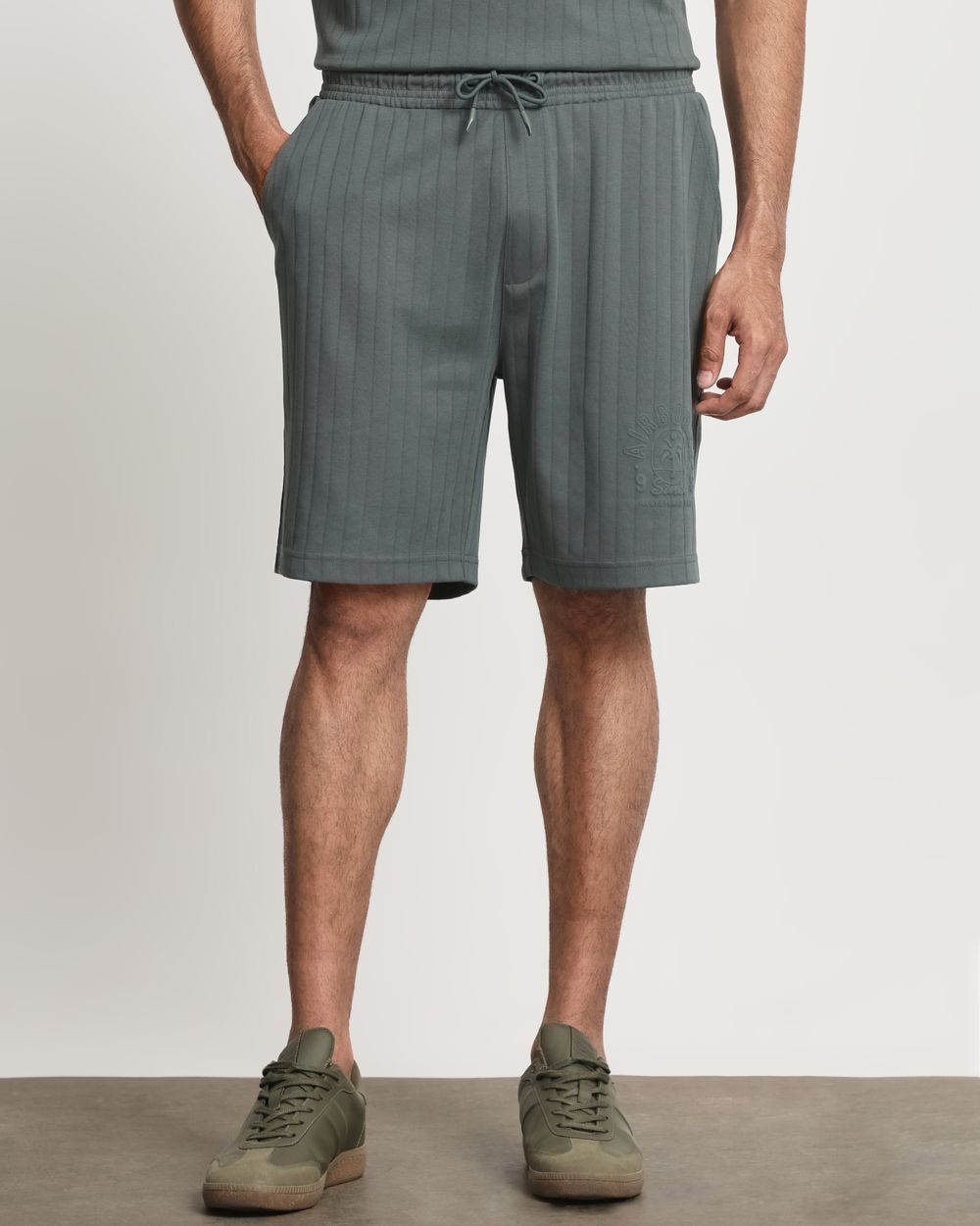 Olive Knitted Shorts