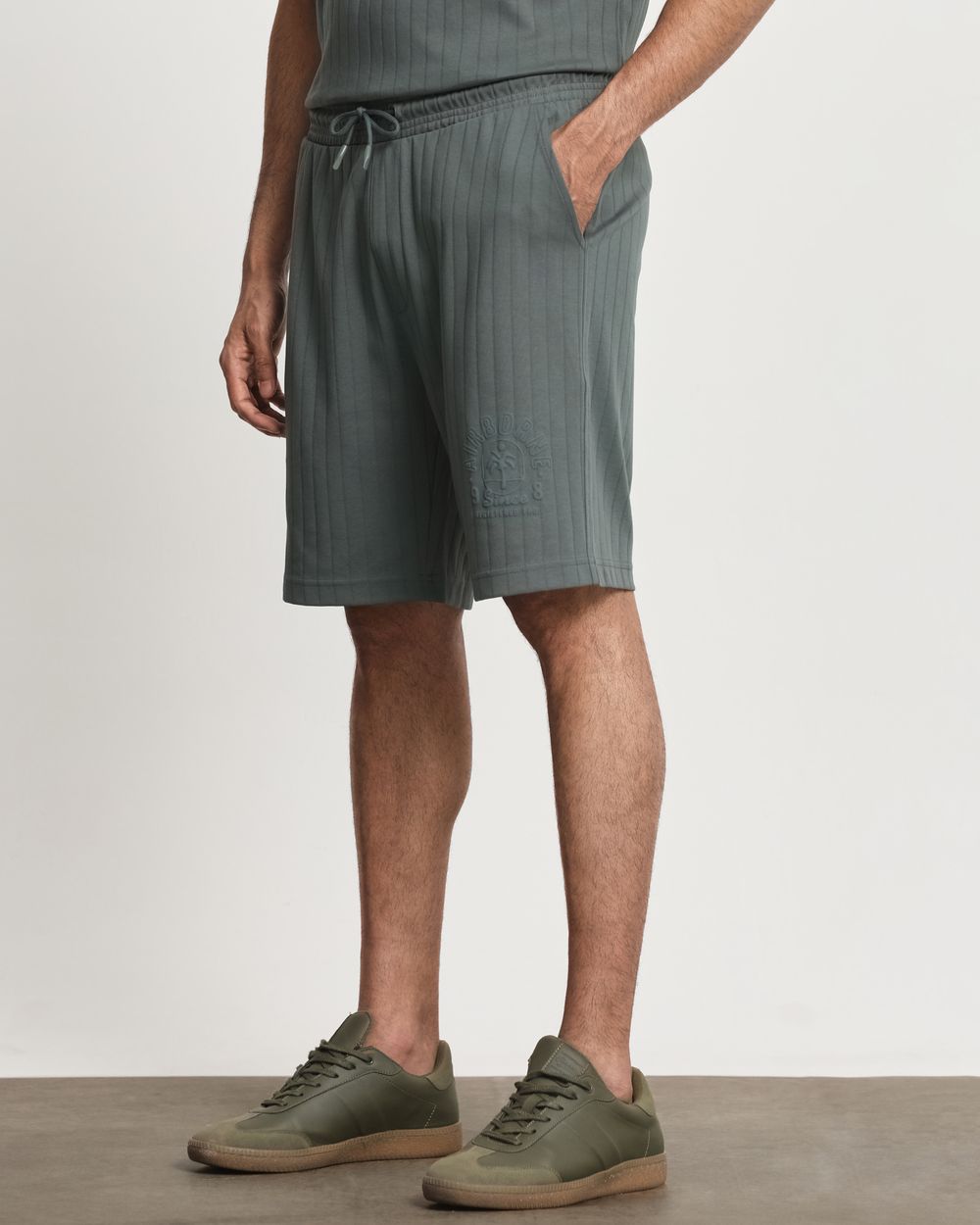 Olive Knitted Shorts