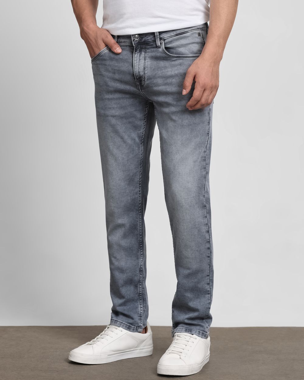 Light Grey Super Slim Fit Flyweight Jeans