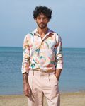 Multi Digital Print Slim Fit Casual Shirt