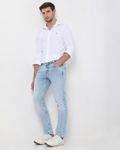 Light Blue Super Slim Fit Denim Deluxe Stretch Jeans