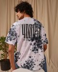 Pink Tie-Dye Print Oversized Loose Fit Tee
