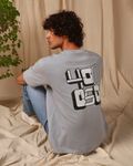 Grey Graphic Print Loose Fit T-Shirt