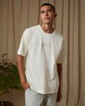 Off White Badged Oversized Loose Fit Tee