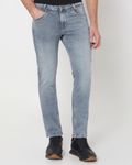 Grey Super Slim Fit Denim Deluxe Stretch Jeans