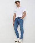 Mid Blue Ankle Length Originals Stretch Jeans