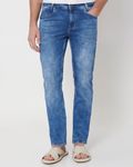 Mid Blue Narrow Fit Originals Stretch Jeans
