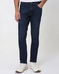 Dark Indigo Blue Skinny Fit Originals Stretch Jeans