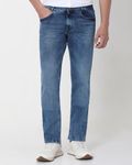 Mid Blue Super Slim Fit Originals Deluxe Stretch Jeans