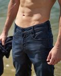 Deep Indigo Blue Super Slim Fit Originals Deluxe Stretch Jeans